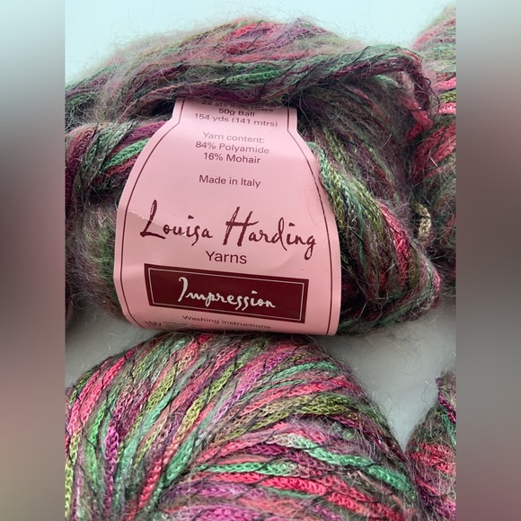 Louisa Harding Impression Yarn Lot 6 Skeins Mohair Italy - Picture 2 of 6